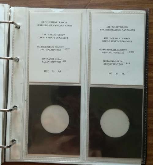 ZAR Paul Kruger complete coin album.