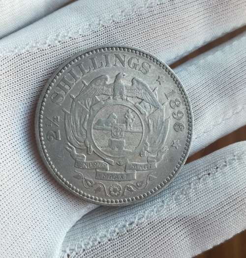 ZAR Paul Kruger 1896 Silver Half crown.