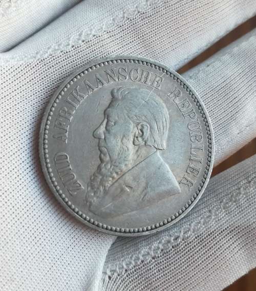 ZAR Paul Kruger 1896 Silver Half crown.