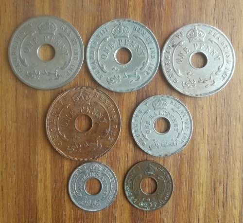 Collection of British West / East Africa coins. Some good.