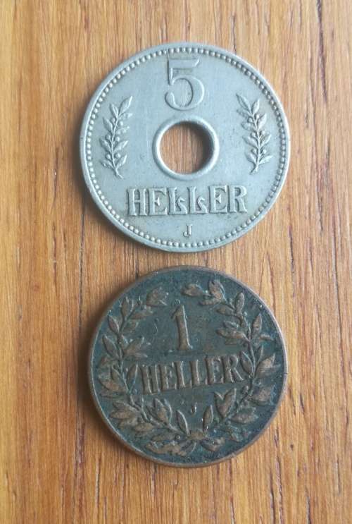 Collection of 2 Deutsch Ost Africa coins.