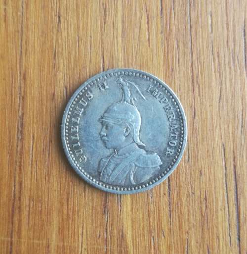 Deutsch Ost Africa 1891 Silver 1/4 Rupie.