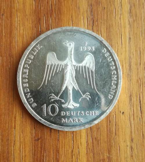 Bundesrepublik Deutschland 1993F Silver 10 Deutsche Mark.