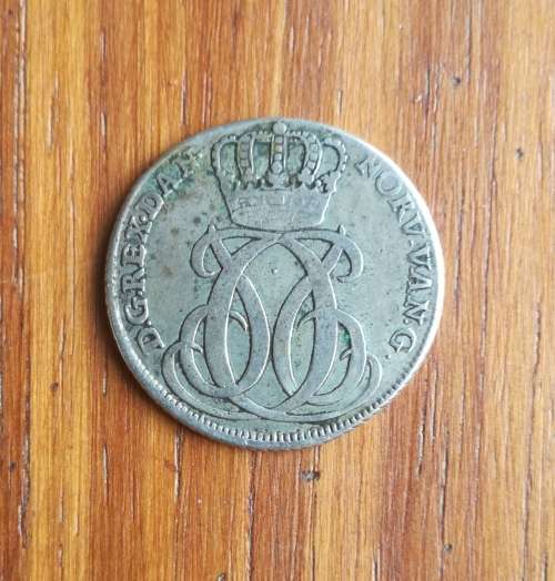Denmark 1733 Silver 24 Skilling. Nice coin!!