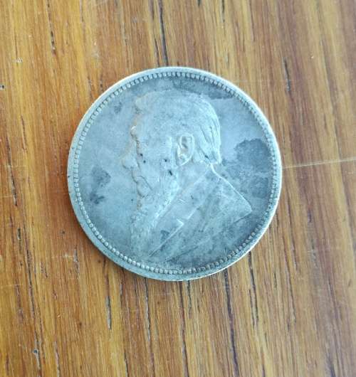 ZAR Paul kruger 1892 Silver Two Shillings. Rare date.