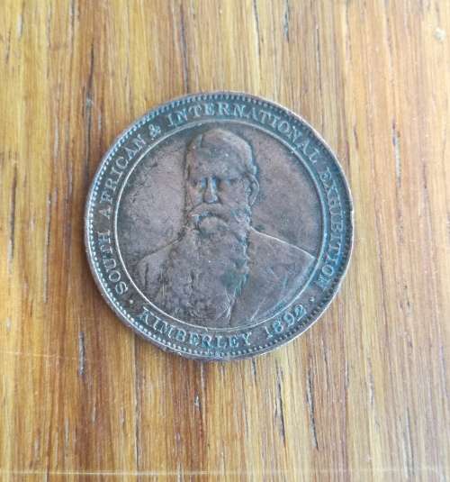 South Africa 1892 Kimberly International Exhibition medal.