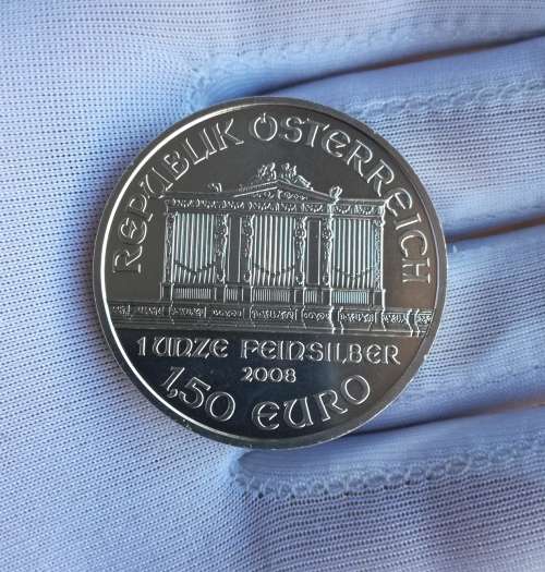 Austria (1 OZ FINE SILVER) 2008 Philharmonic.