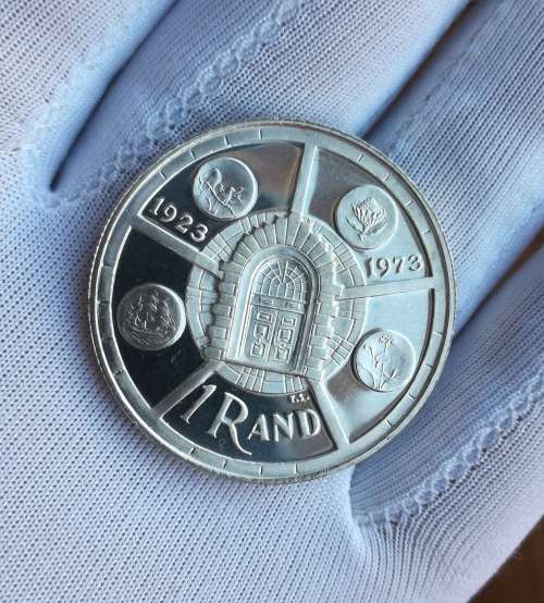 South Africa 1974 Silver Proof one rand.