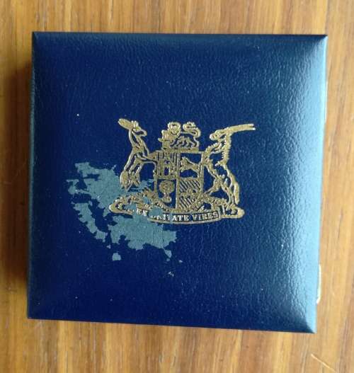 South Africa Silver Proof 1992 Soli Deo Gloria one rand.