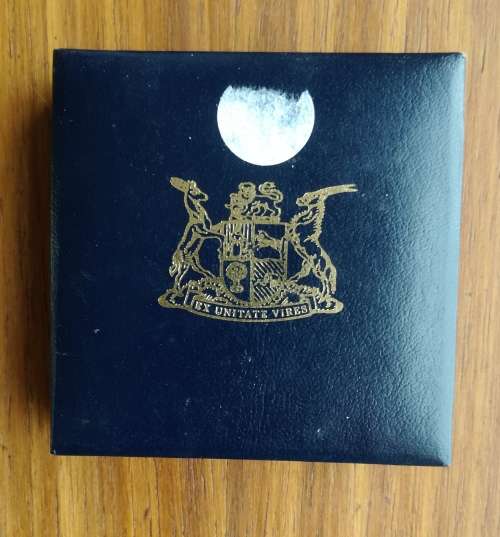 South Africa Silver Proof 1994 Conservation one rand. Beautiful toning.