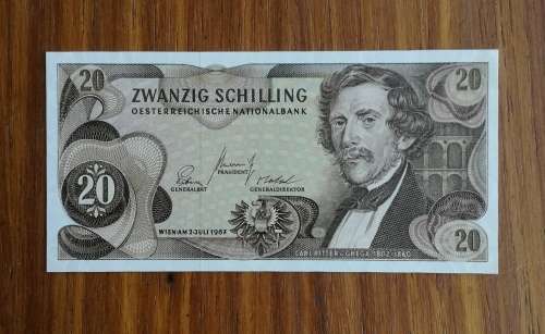 Oesterreich 1967 UNC 20 Schilling.