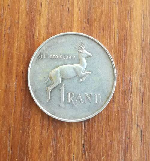 South Africa 1965 Silver one rand.