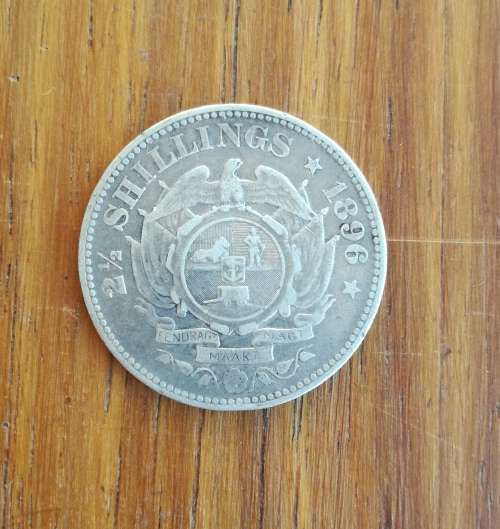 ZAR Paul kruger 1896 Silver half crown.