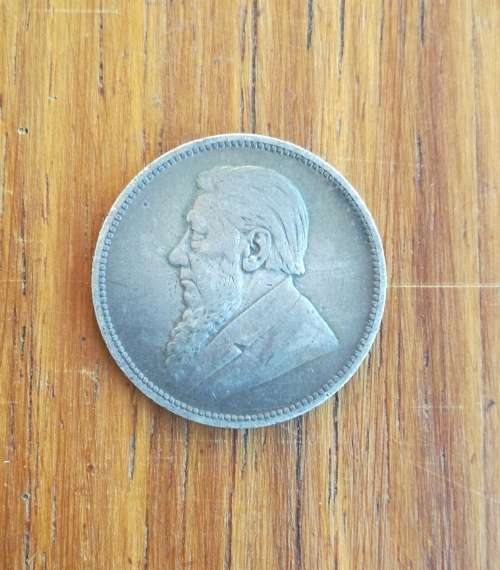 ZAR Paul kruger 1896 Silver two Shillings.
