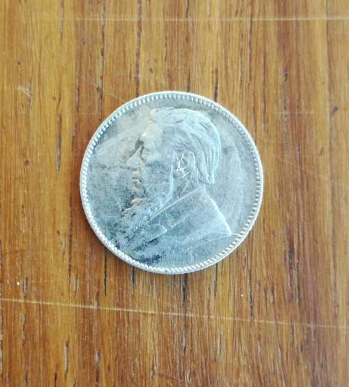 ZAR Paul kruger 1897 Silver Shilling.