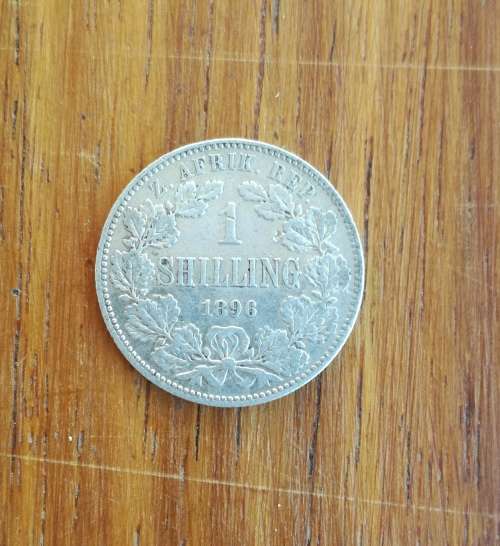 ZAR Paul kruger 1896 Silver Shilling.