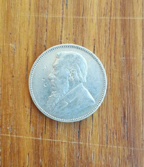ZAR Paul kruger 1896 Silver Shilling.