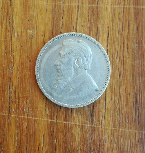 ZAR Paul kruger 1894 Silver Shilling.