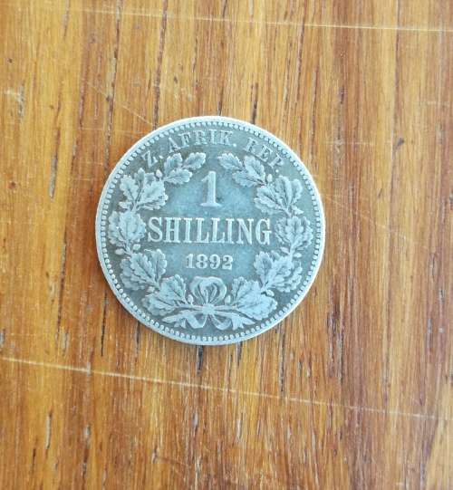 ZAR Paul kruger 1892 Silver Shilling.