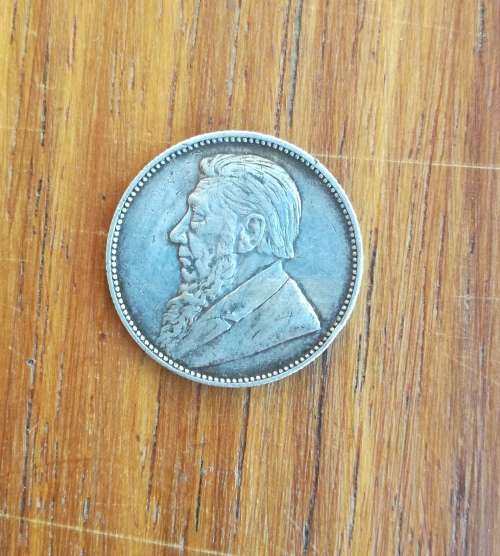 ZAR Paul kruger 1897 Silver Shilling. Good condition.