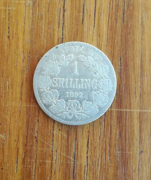 ZAR Paul kruger 1892 Silver Shilling.