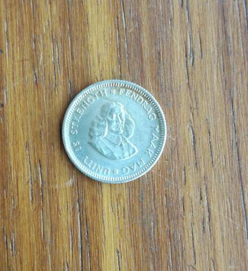South Africa 1964 Silver 5 Cents. Good condition