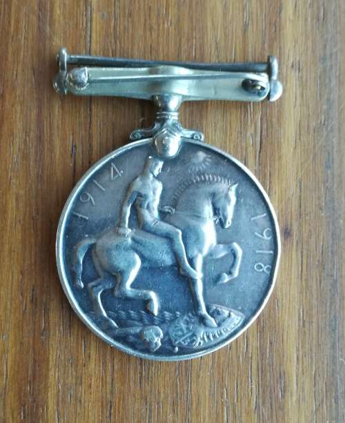 WW1 Medal awarded to BURG. J.H. MAHONEY STANDERTON KDO.