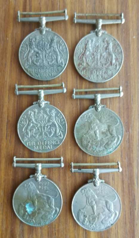 WW11 Collection of 6 medals.