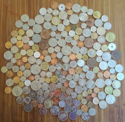 Large collection of 217 UNC-AUNC Coins from around the world.