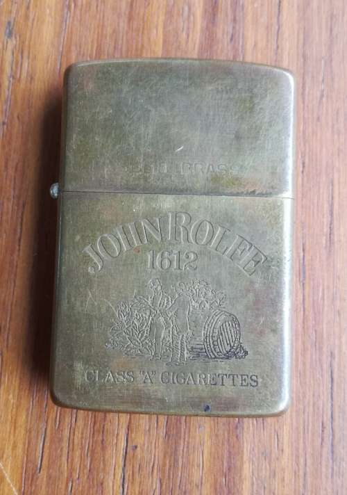 Vintage John Rolfe 1612 Zippo. 1932-1986 Bradford PA