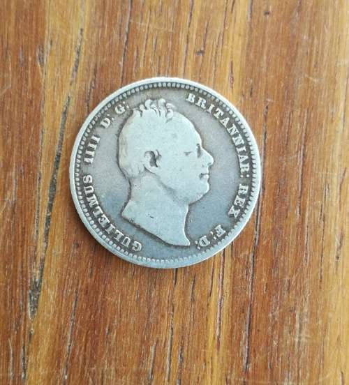 Great Britain King William IV 1834 Silver Shilling.