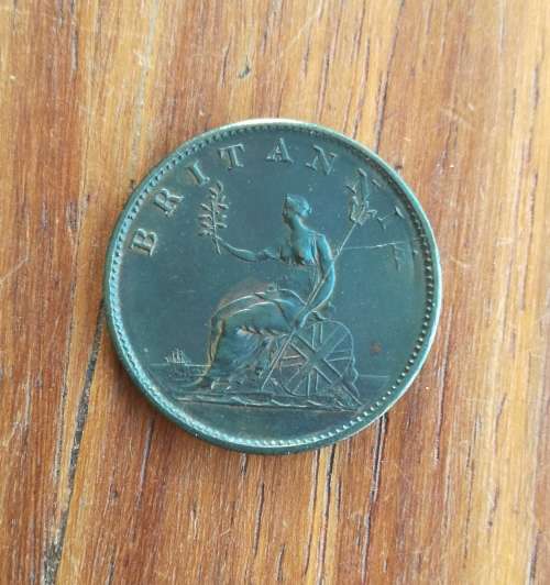 Great Britain King George 111 Half Penny 1806. Good condition.
