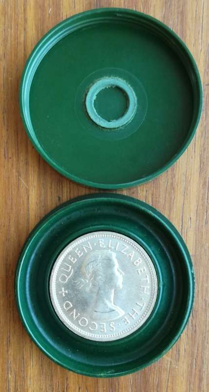 Southern Rhodesia 1953 UNC-AUNC Silver crown in Original holder.