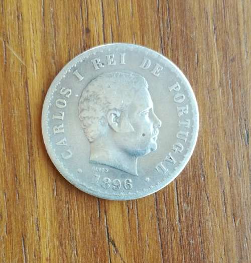 Portugal 1896 Silver 500 Reis.