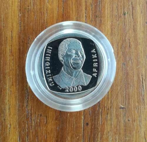 Nelson Mandela 2000 Proof like R5 in cd case.