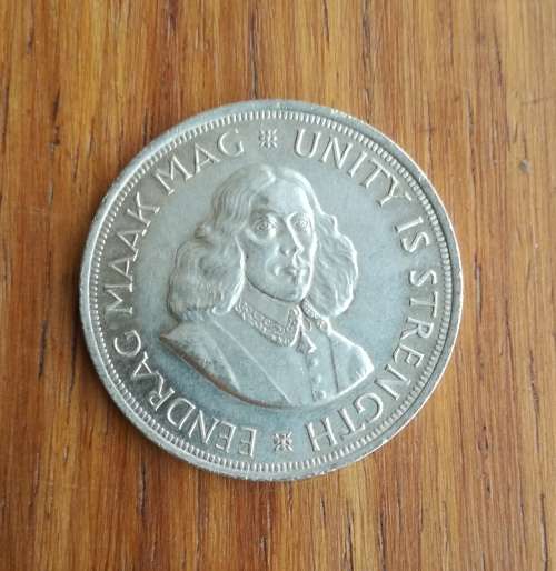 South Africa 1963 Silver 50 Cents. Good condition.