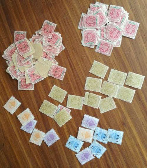 South Africa large collection of unused penny stamps.