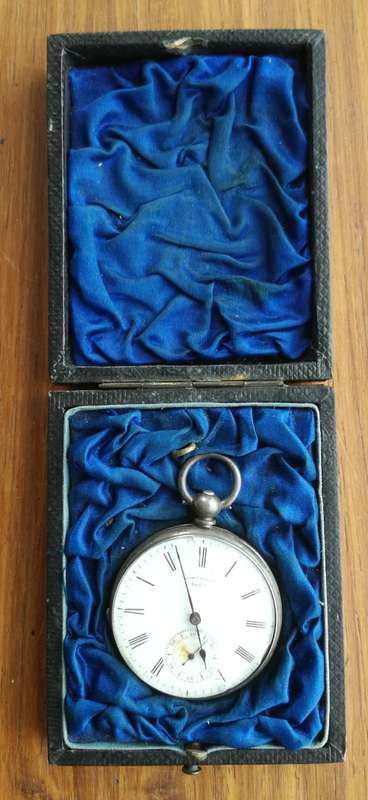 Vintage Antique Fine Silver L. Liomin Geneve Pocket Watch. Please read.
