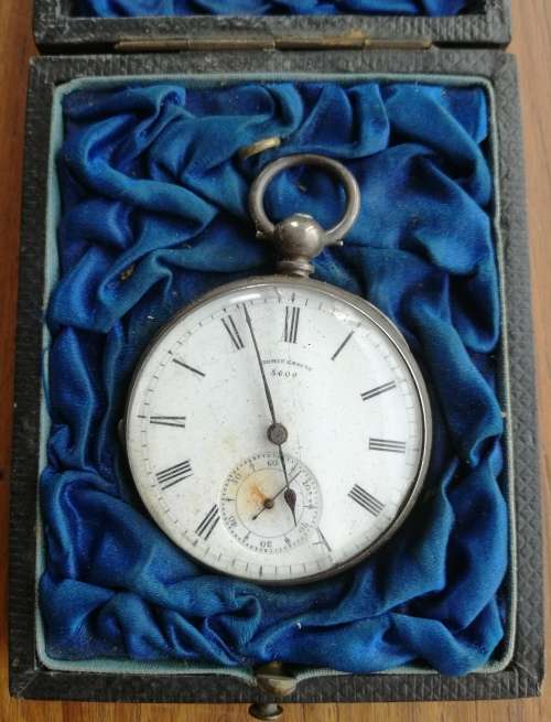 Vintage Antique Fine Silver L. Liomin Geneve Pocket Watch. Please read.