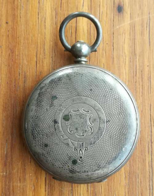 Vintage Antique Fine Silver L. Liomin Geneve Pocket Watch. Please read.