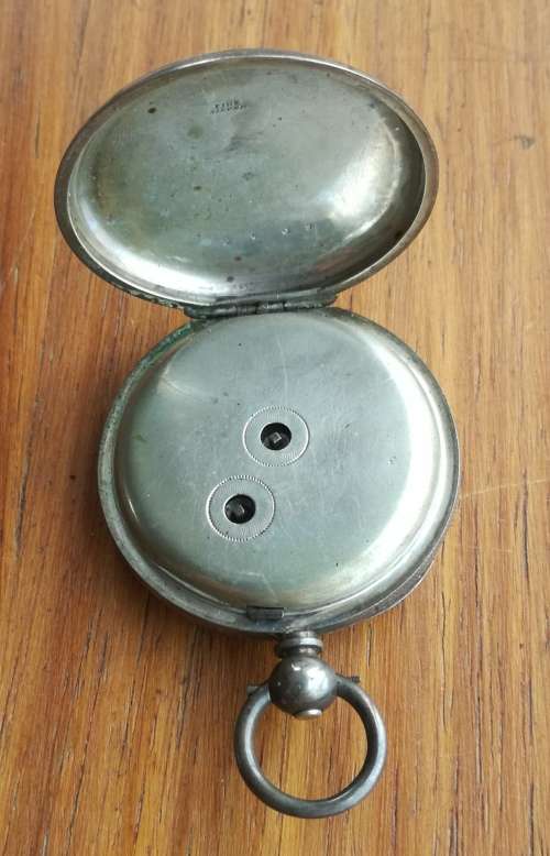 Vintage Antique Fine Silver L. Liomin Geneve Pocket Watch. Please read.