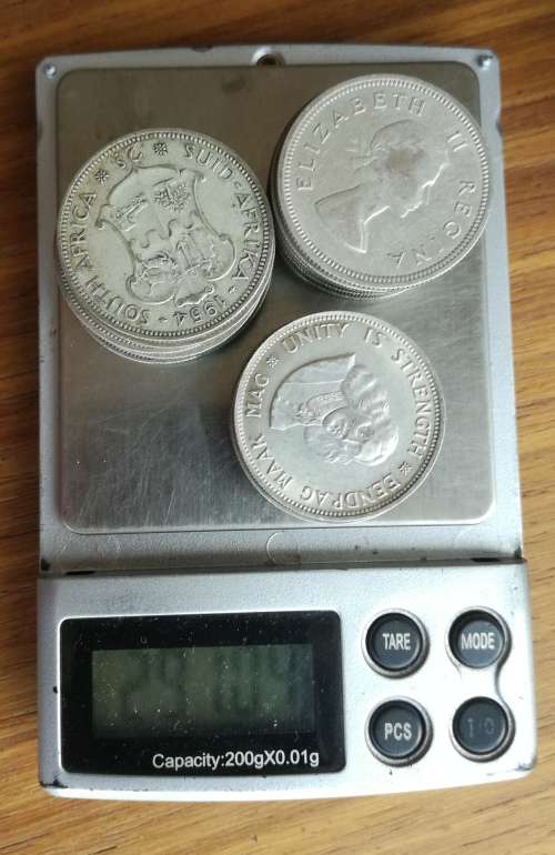 South Africa collection of 26 Silver Two Shillings. 291.04 Grams.