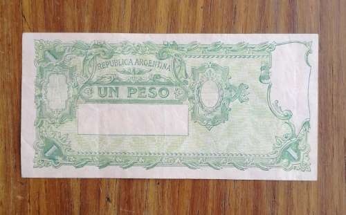 Argentina 1947 Old  In Peso Bank note.