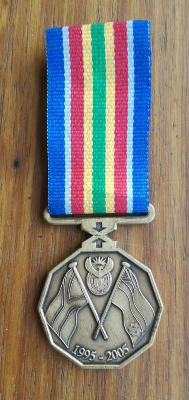South Africa Police 10 Year Service Medal awarded to 18970