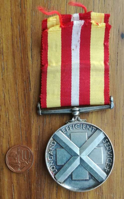 Great Britain 1932 Silver Red Cross Medical Voluntary Inter war Service Medal. J.A JOEL