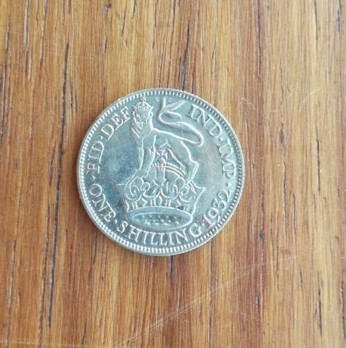 Great Britain King George V 1932 Silver Shilling.