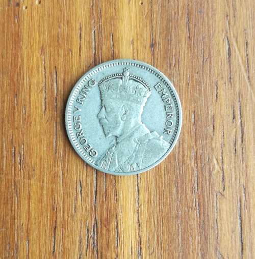 New Zealand 1936 Silver Sixpence.
