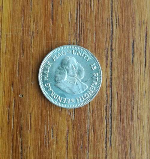 South Africa 1961 Silver 2 1/2 Cents.