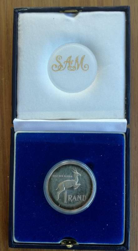 South Africa 1990 Silver Proof One Rand.
