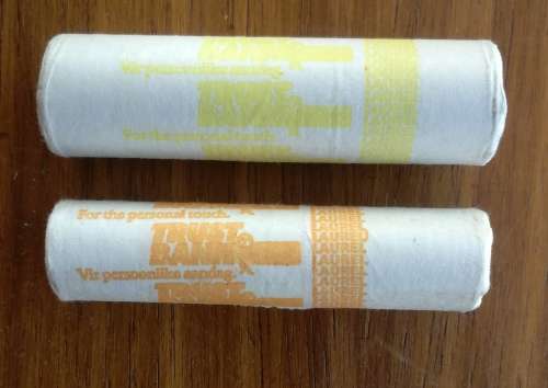 South Africa Trust Bank Full unopened rolls of one cent and two cents.